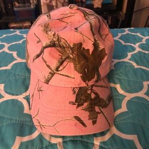 Pink camouflage hat